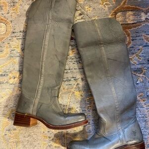 Frye campus over the knee boots gray blue tall size 10
